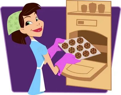 Cartoon Cookies In The Oven / Have the seasoned flour mixtur