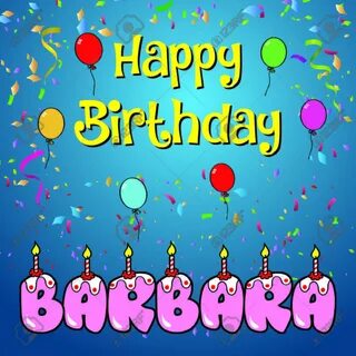 Happy Birthday Barbara Royalty Free SVG, Cliparts, Vectors, 