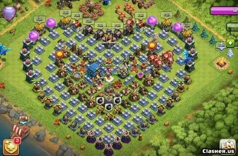 Copy Base Town Hall 12 Th12 heart base - Funny progress layo