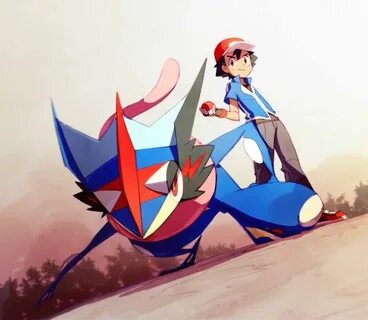 Ash y Greninja-ash Pokemon, Pokemon kalos, Ash pokemon