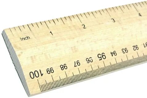 Wooden Rule 1 Meter Yard Stick Ruler Imperial & Metric Measu
