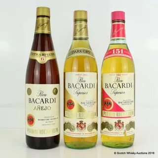 Bacardi Extra Special 6 Year Old 4/5 Qrt, Bacardi 151 Proof 