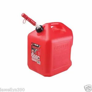 MIDWEST 5600 5 GALLON RED PLASTIC EPA COMPLIANT GAS FUEL CAN