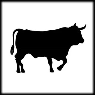 Black Angus Bull Silhouette at GetDrawings Free download