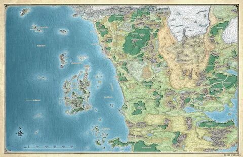 Dungeons and dragons, Map, Fantasy map