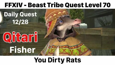 FFXIV Daily Quest Fisher 12 - You Dirty Rats - Beast Tribe Q