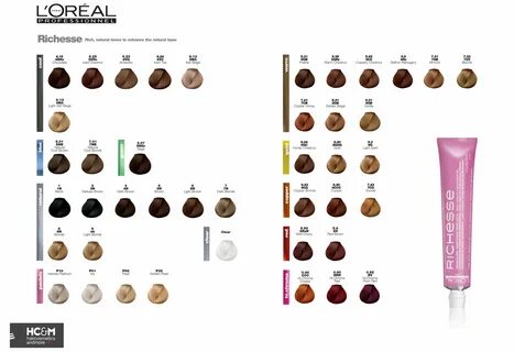 Gallery of loreal richesse shade chart best picture of chart