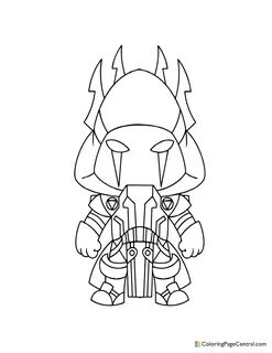 Fortnite - Ice King Chibi Coloring Page Coloring Page Centra