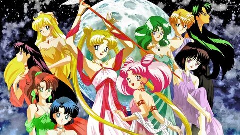 Sailor Moon character gathering wallpaper - Anime wallpapers