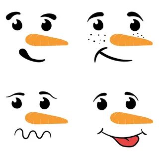 10 Best Free Printable Snowman Face Template - printablee.co