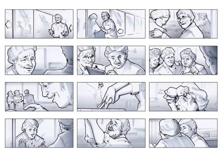 Some Storyboards for TVCs with fineliner copic marker on Beh