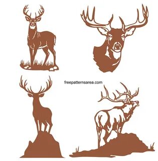 Deer Silhouette Vector Free Download Dxf File FreePatternsAr