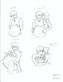 Danny's Progression Quadruplets - Mpreg Female, Sketches, Art, Croquis...