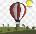 Hot air ballooning, Hot air balloon material PNG PNGWave