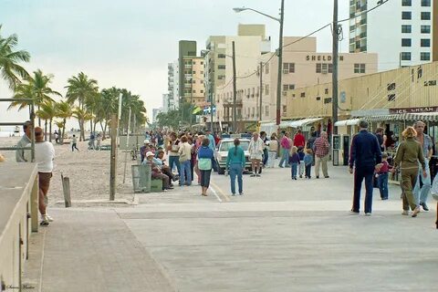 Hollywood Beach Broadwalk, 1984 Broadwalk is a pedestrian . 