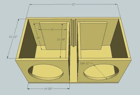 Box Subwoofer 4 Speakers Woodworking Project Ideas Subwoofer