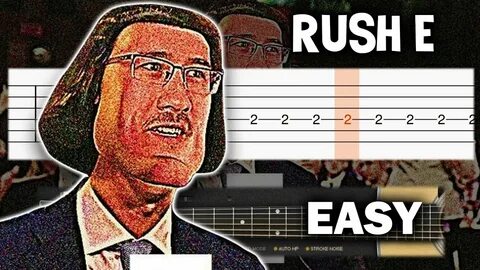 Rush E - EASY Guitar tutorial (TAB) - YouTube