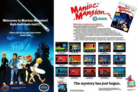 Maniac Mansion (Press, Promotional Material, and Merchandise