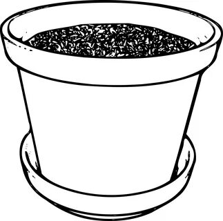 Flowerpot With Soil - Flower Pot Clip Art - (2400x2380) Png 