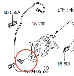 P0335 - устранение неисправности - Mazda Millenia, 2.5 л., 2