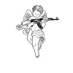 angel ангел тату tattoo оружие sticker by @rasmus15-11