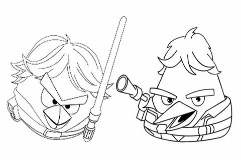 nice angry bird star wars coloring pictures Special Picture