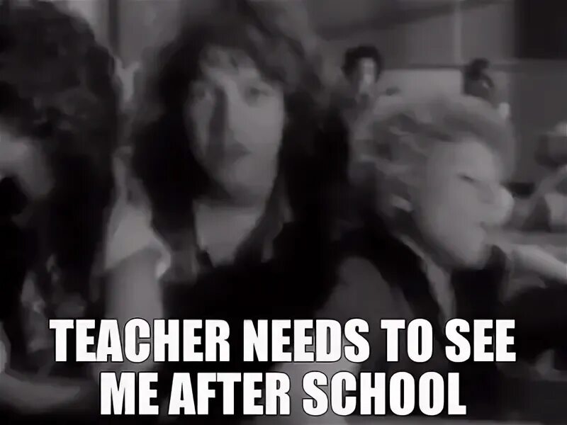 Yarn Teacher needs to see me after school Van Halen - "Hot F
