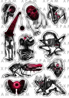 Стикеры Стикерпак "Немилые кости" цветной А4 Stickers Now!