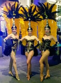 Gorgeous Gold & Black Showgirl Costume; Corporate Friendly. 