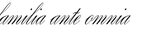 "familia ante omnia" - tattoo letter, scetch download