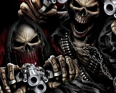 10 New Cool Skull And Guns Wallpapers FULL HD 1080p For PC D