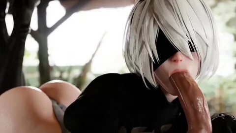 NieR Automata Horny 2B Suck Huge Thick Cock Sex Collection. 