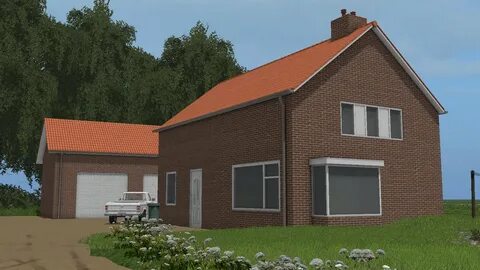 House with garage FS17 - Mod download