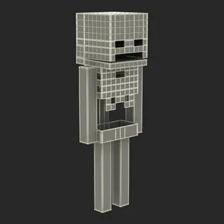 3D Minecraft Skeleton model 3D Molier International