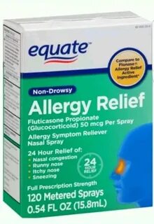 Equate Non-Drowsy Allergy Relief Nasal Spray, 0.54 Fl O (202
