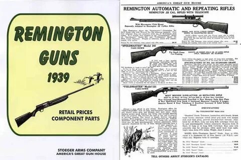 Remington 1939 Arms Stoeger Catalog - Books at GunBroker.com