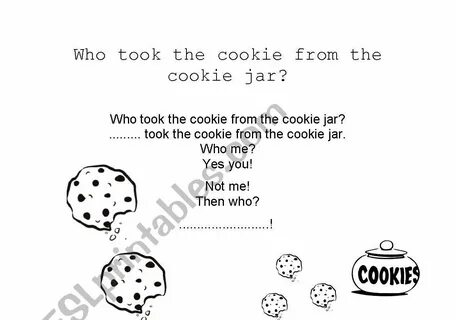 Who Took The Cookie Worksheet Printable Worksheets and Activ