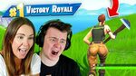 Teaching My Sister to Play Fortnite - YouTube