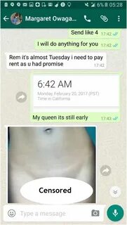 Whatsapp Chats Exposed Lady Sending N/ude Photos To Man Beca
