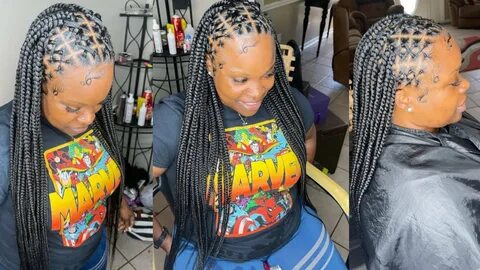 HOW TO: Criss Cross Knotless Braids JanetCollection - YouTub