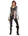 Disney Pirates Of The Caribbean 5 Jack Sparrow Adult Womens 