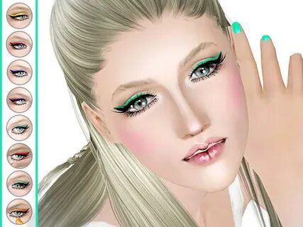 The Sims Resource - BI-COLOR EYELINER