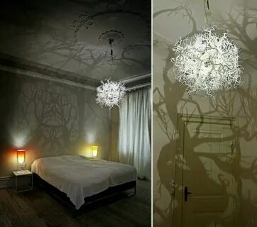 Chandelier that turns your room into magic forest !!! Cute t