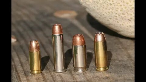 9mm vs .357 mag vs 45acp vs 10mm - Shooting Cantelopes!!! - 