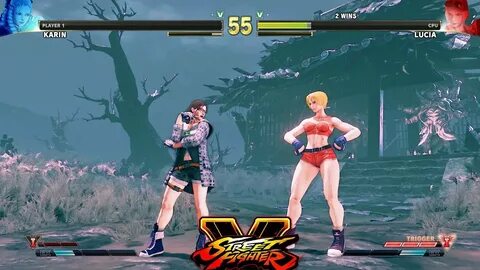 Street Fighter V AE Karin vs Lucia PC Mod - YouTube