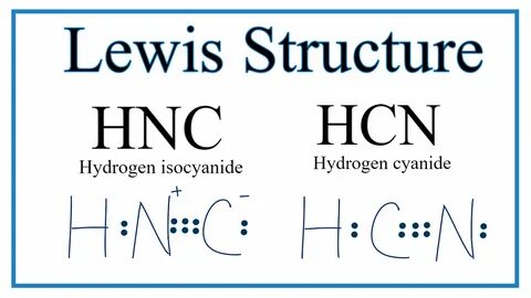 How to Draw the Lewis Dot Structure for HNC: Hydrogen Isocya