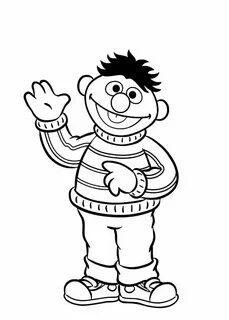 Sesame Street Bert And Ernie Coloring Pages - Coloring Home