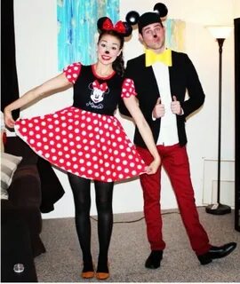 Minnie and Mickey Halloween Couple Costume