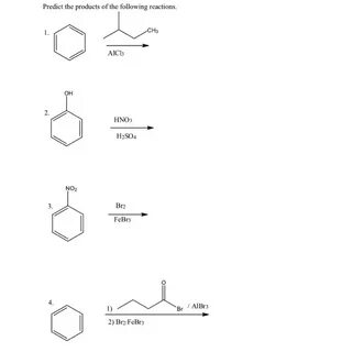 Solved Predict the products of the following reactions. CH3 