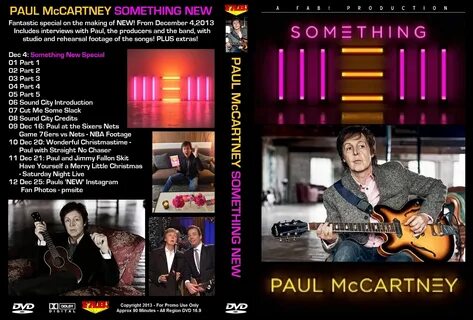 Paul McCartney Dvd - Something New 2013